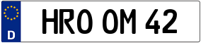 Trailer License Plate
